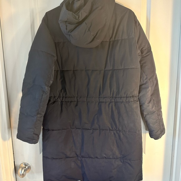 Everlane Black Weatherproof Renew Long Line Hoodie Puffer Coat, size Small - Picture 12 of 12